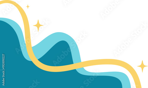 Aesthetic Wave Corner Blob