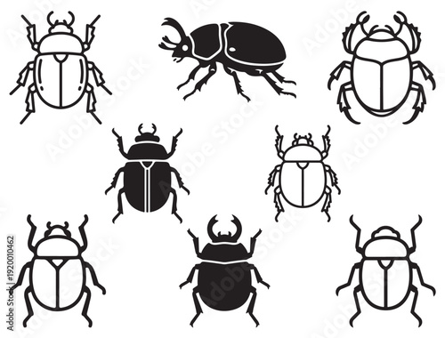SCARAB BEETLE SILHOUETTE