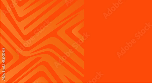 Orange abstract pattern with zigzag design on transparent background, abstract horizontal background for design with space for text  