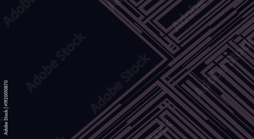 Geometric abstract lines pattern on dark background for design use, abstract horizontal background for design with space for text  