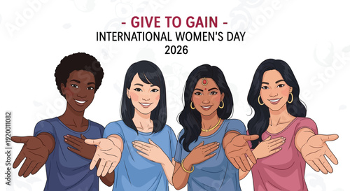 International Women’s Day minimalist typography poster