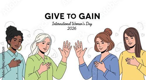 International Women’s Day minimalist typography poster