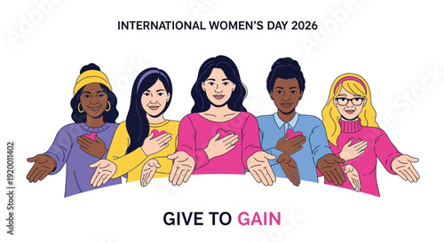 International Women’s Day minimalist typography poster