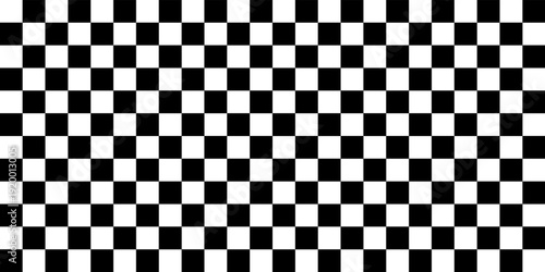 Chess perspective floor background. Black and white chess board perspective floor texture. Chess board pattern surface. Fading and disappearing chess board background. vektor