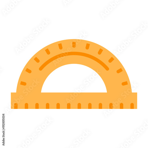 Protractor Vector Icon