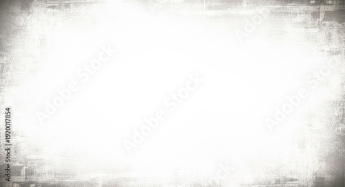 Abstract white background with a grunge border and texture for design.