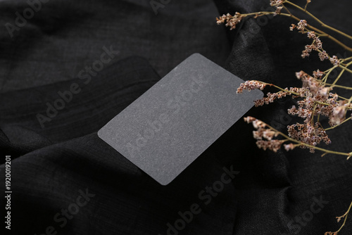 Blank business card with fl...
