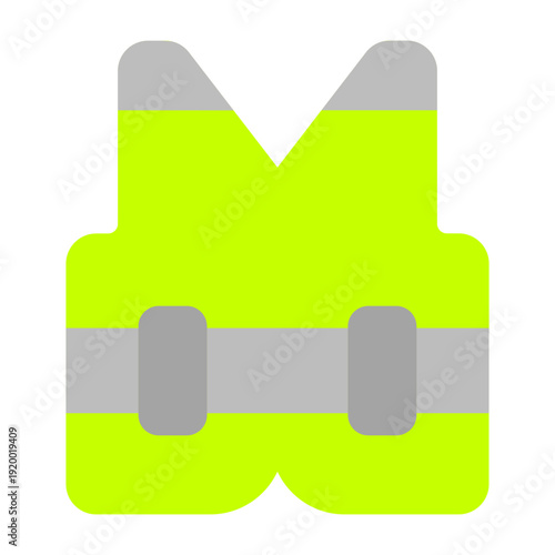 Reflective vest Vector Icon