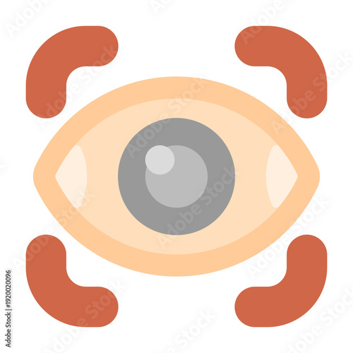 Retinal Scanner Vector Icon