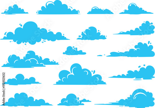 Web Cloud contours for animation effects