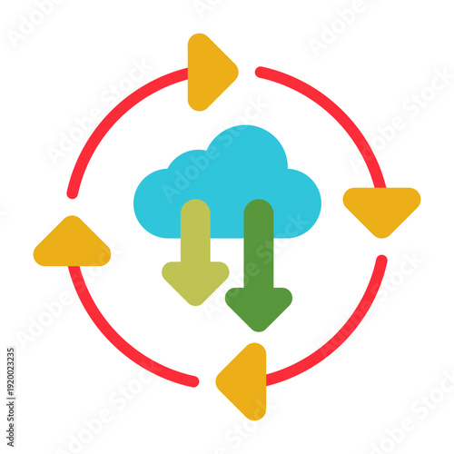 Continuous Deployment Vector Icon