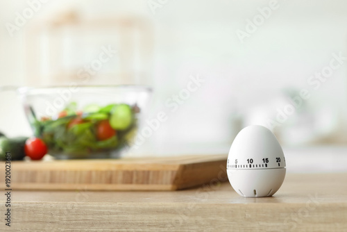 Kitchen timer on table in r...
