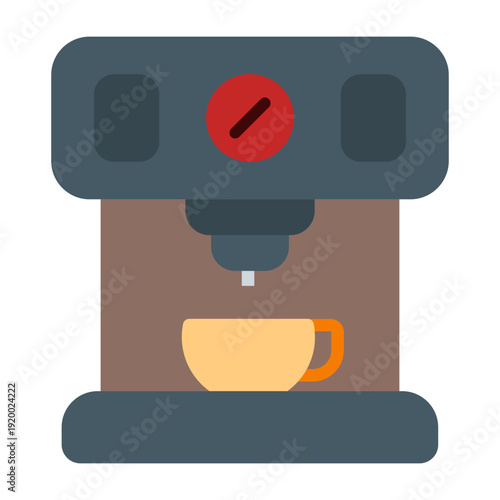 Coffee Maker with Wi-Fi Vector Icon