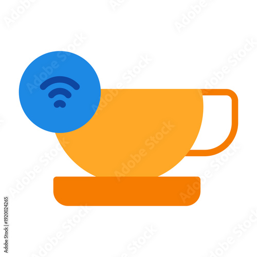 Smart Coffee Mug Vector Icon