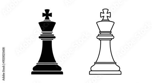 Chess pieces, chess king, chess queen, chess game, chess set, chess board, chess pieces set Vector