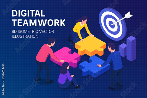 Teamwork Assembling Puzzle Pieces Towards Business Goal