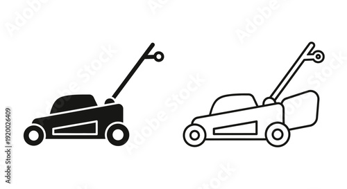 Lawn mower illustration, lawn mower icon, lawn mower drawing, lawn mower design, lawn mower Vector