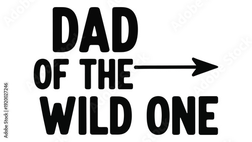 A bold graphic design featuring a phrase associated with a famous cartoon character isolated on white background, Vector