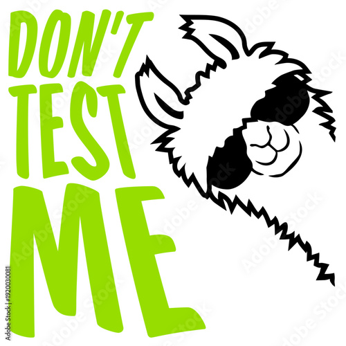 Bold warning quote for anyone done with nonsense. "Don't Test Me" captures sass, attitude, and humor perfectly for shirts, mugs, and gifts.