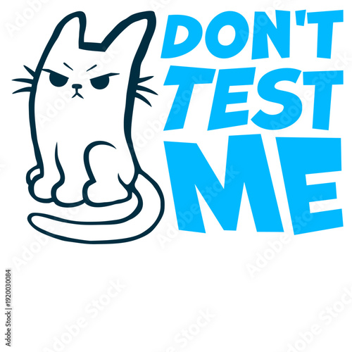 Bold warning quote for anyone done with nonsense. "Don't Test Me" captures sass, attitude, and humor perfectly for shirts, mugs, and gifts.