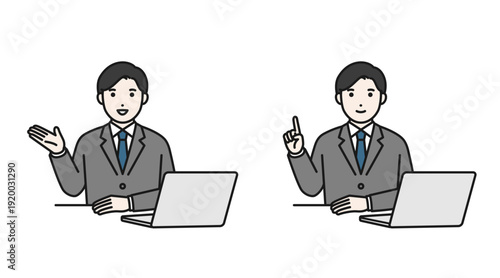 デスクワークのビジネスパーソン