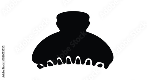 A dark minimalist silhouette of a person with a rounded shape