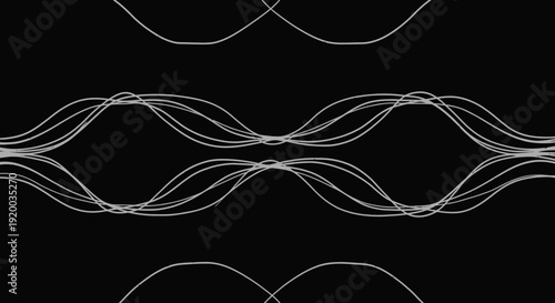 Intricate black and white paisley pattern with ornate swirls and arabesque flourishes.