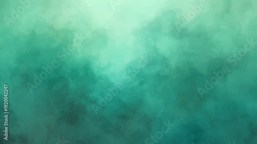 Vector Abstract blend of sea green watercolor tones. Evokes tranquility and fluidity, suitable for design concepts. Capture the harmony of watercolor aesthetics.
