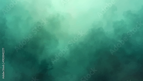Vector Mysterious, abstract ethereal swirling turquoise and teal, creating immersive art. a dreamy, serene atmosphere