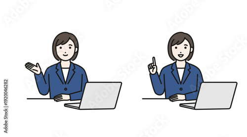 デスクワークのビジネスパーソン