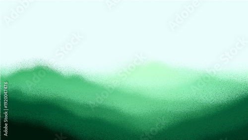 Vector Abstract green gradient illustration of undulating hills, embodying nature, tranquility, and artistic expression, conveying an atmosphere of calm serenity and visual delight Design