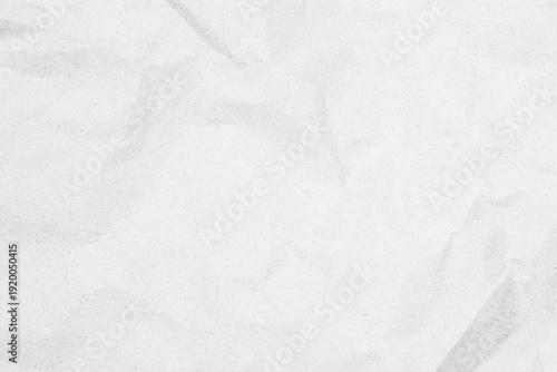 White recycled craft paper texture as background. Grey paper texture, Old vintage page or grunge vignette of old newspaper. Pattern rough art creased grunge letter. Hardboard with copy space for text.