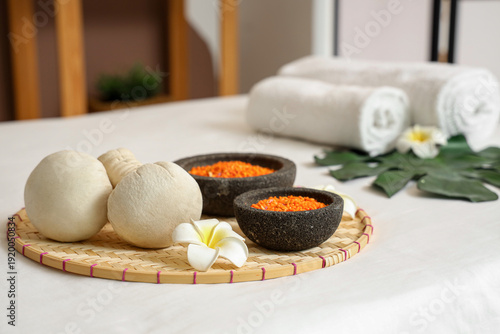 Herbal bags, sea salt and f...