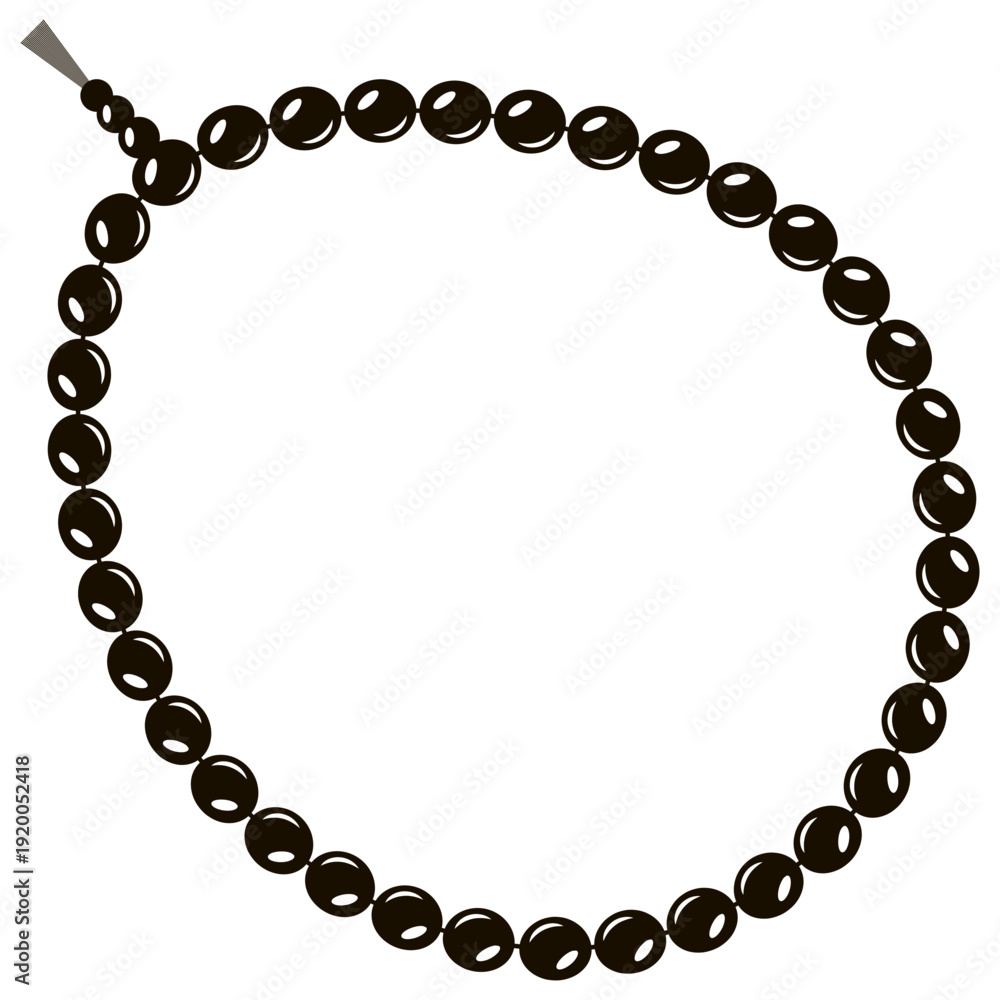 Obraz premium Islamic Prayer Beads Icon