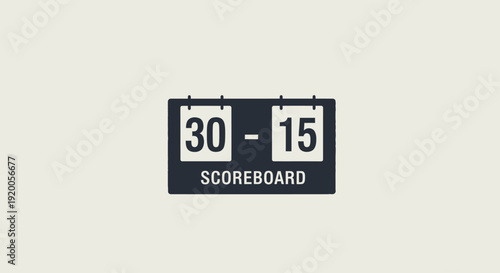 scoreboard flat icon for score, match, padel