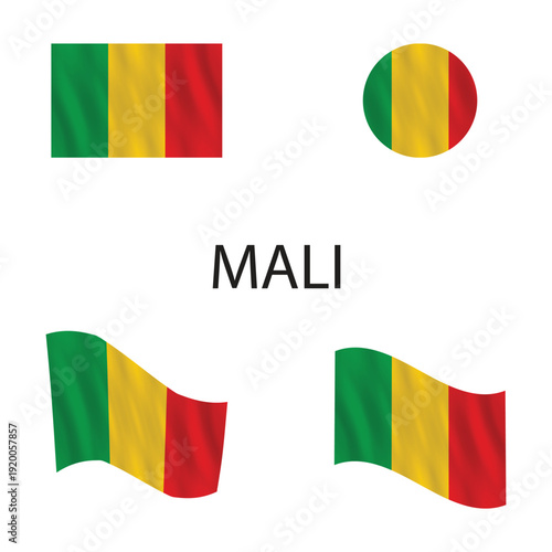 Symbolic representations of Mali's national identity through its vibrant flag designs