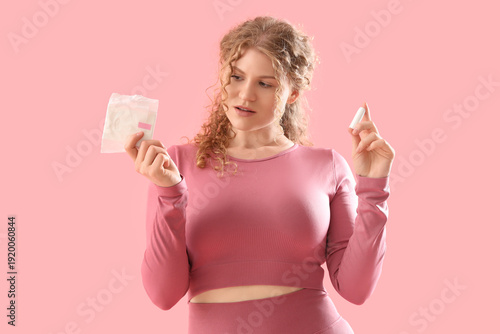 Female trainer with tampon ...