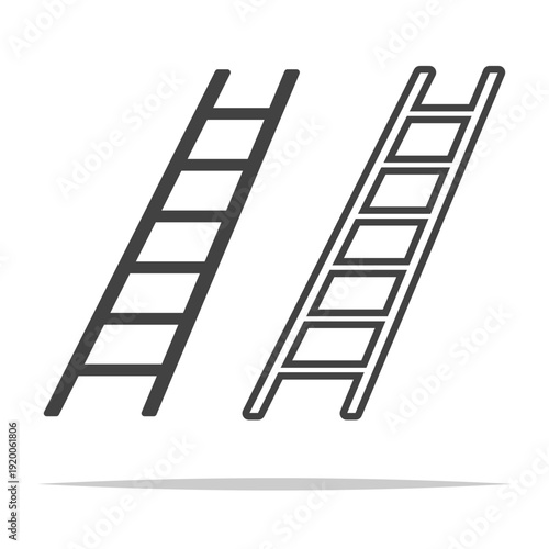 Ladder icon transparent vector isolated illustration