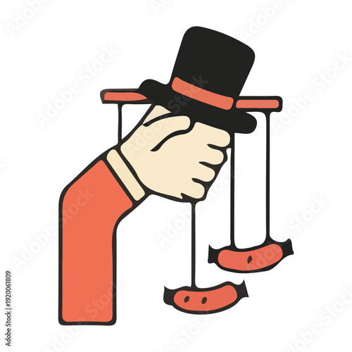 Puppet Master Controlling Sausages