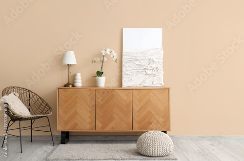 Chest of drawers and chair ...