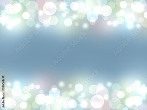 美しく輝く光のフレームの抽象的な青色の背景