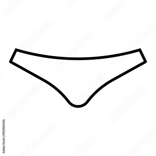 Underpants icon vector. Underwear  Illustration sign. Drawers symbol. pants logo.