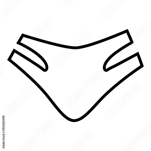 Underpants icon vector. Underwear  Illustration sign. Drawers symbol. pants logo.