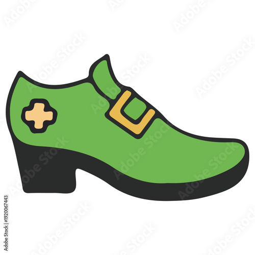 Green Leprechaun Shoe Icon