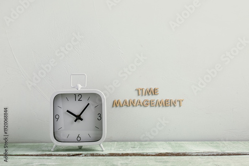 Text TIME MANAGEMENT and al...