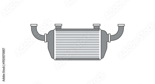 Automotive Intercooler Component for Enhanced Engine Performance.