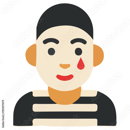 Classic Mime Performer Graphic