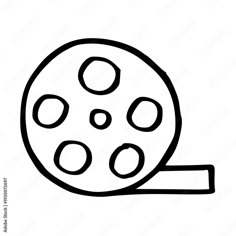 Fototapeta premium movie reel icon