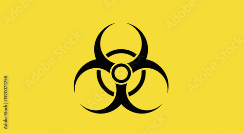Biohazard Symbol Danger Warning Sign Graphic.