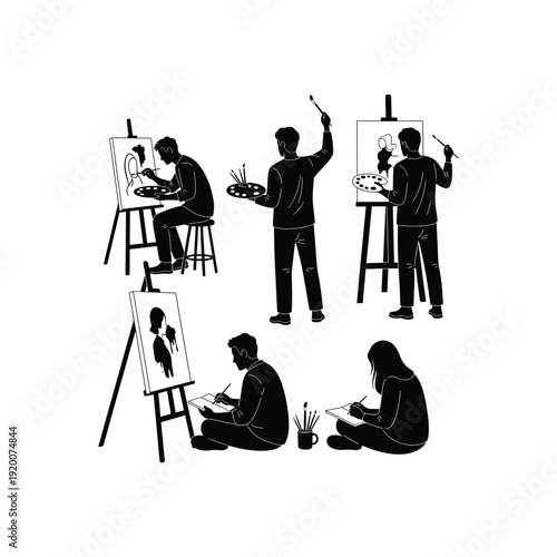 Professional Pastry Chef Whisk Illustration